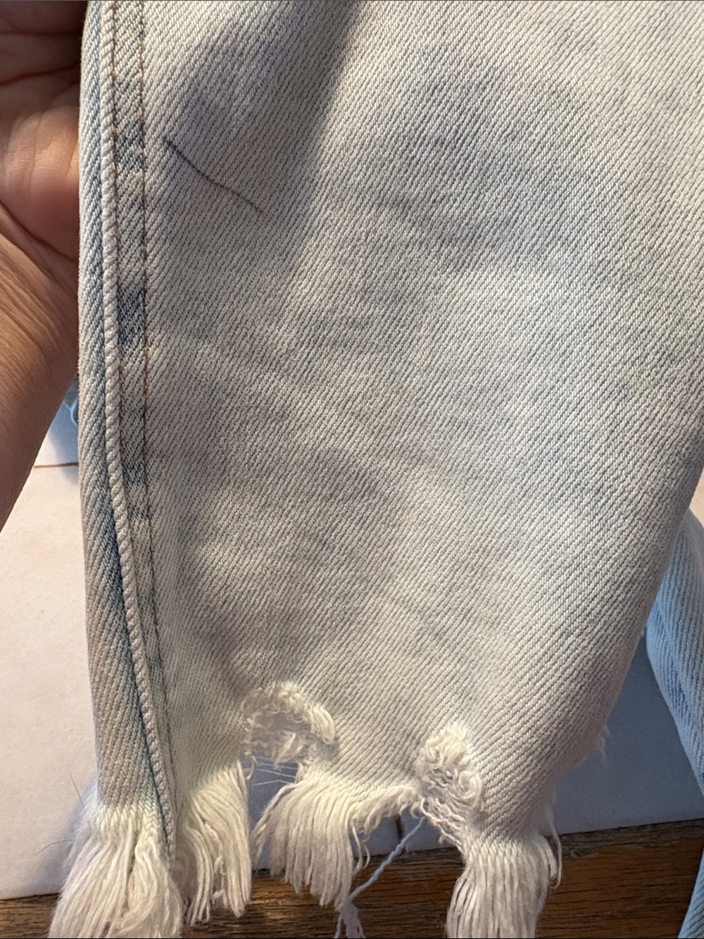 Flying Monkey Light Wash distressed high rise ankle Skinny Jeans size 26 - Picture 16 of 16